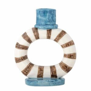 Bloomingville Tacana Stoneware Candle Holder Blue
